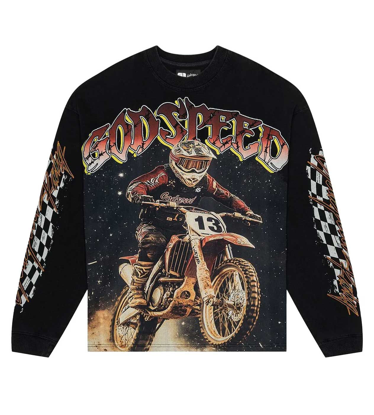 GODSPEED FULL THROTTLE L/S TEE BLACK