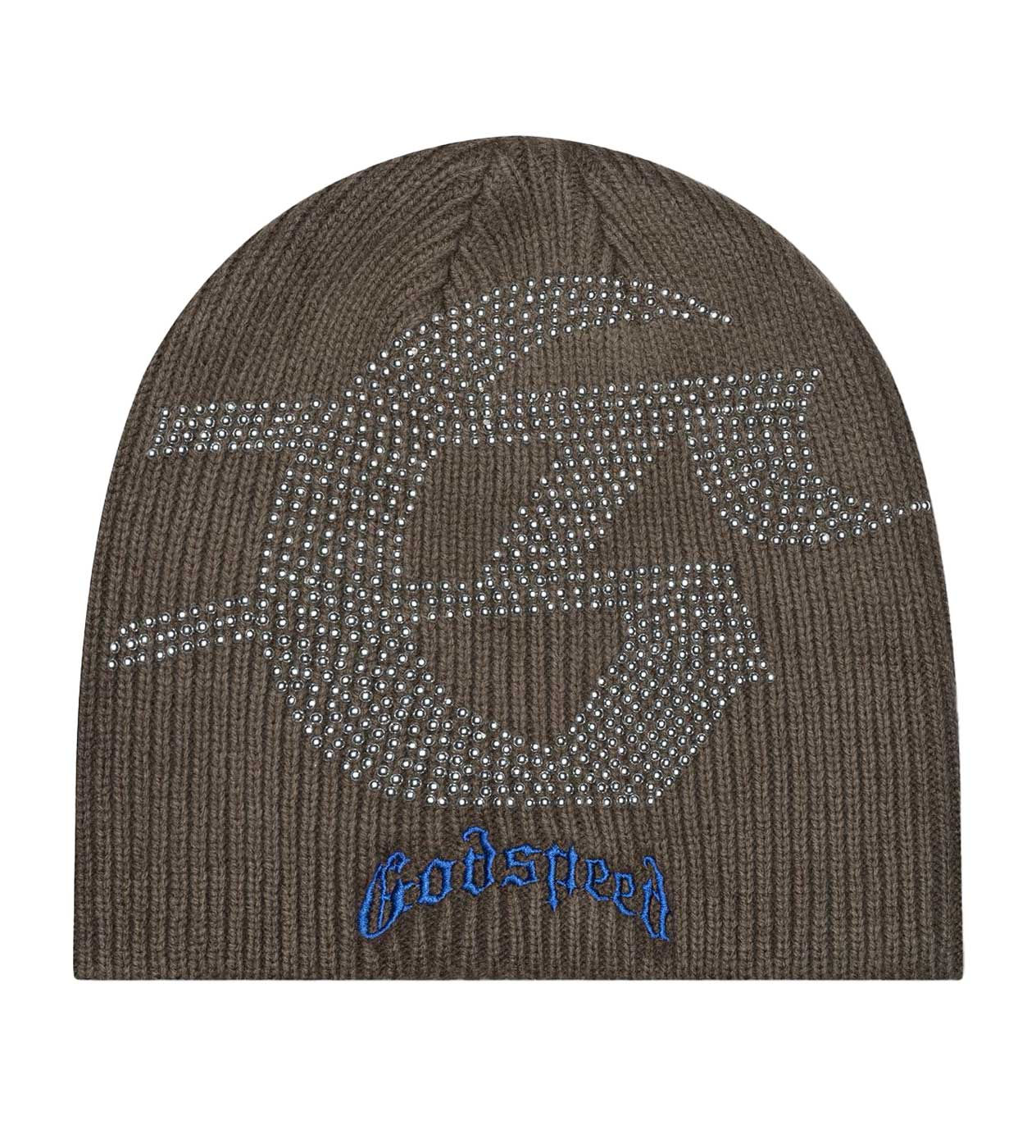 GODSPEED STUDDED BEANIE OLIVE/BLUE