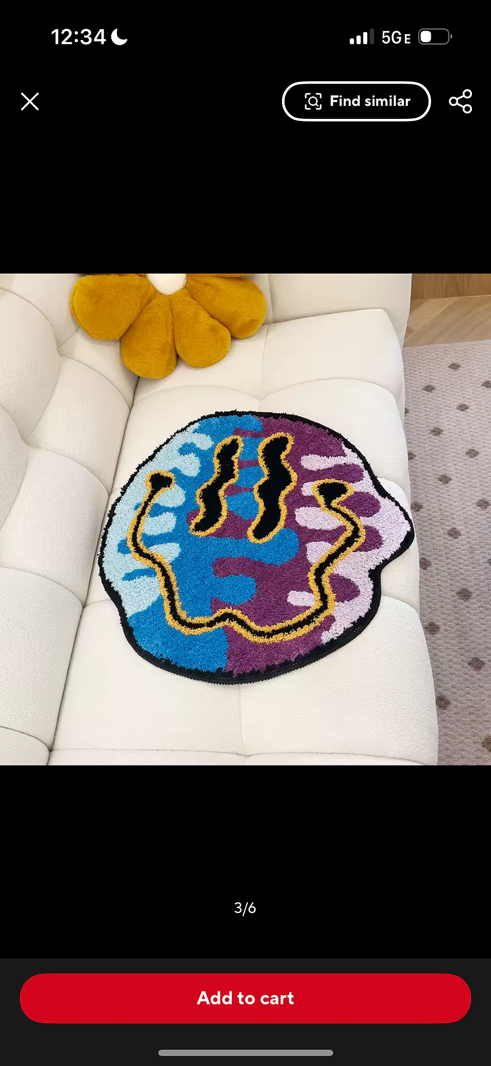 Thumbnail: SMILEY FACE GLITCH BLUE/PURPLE