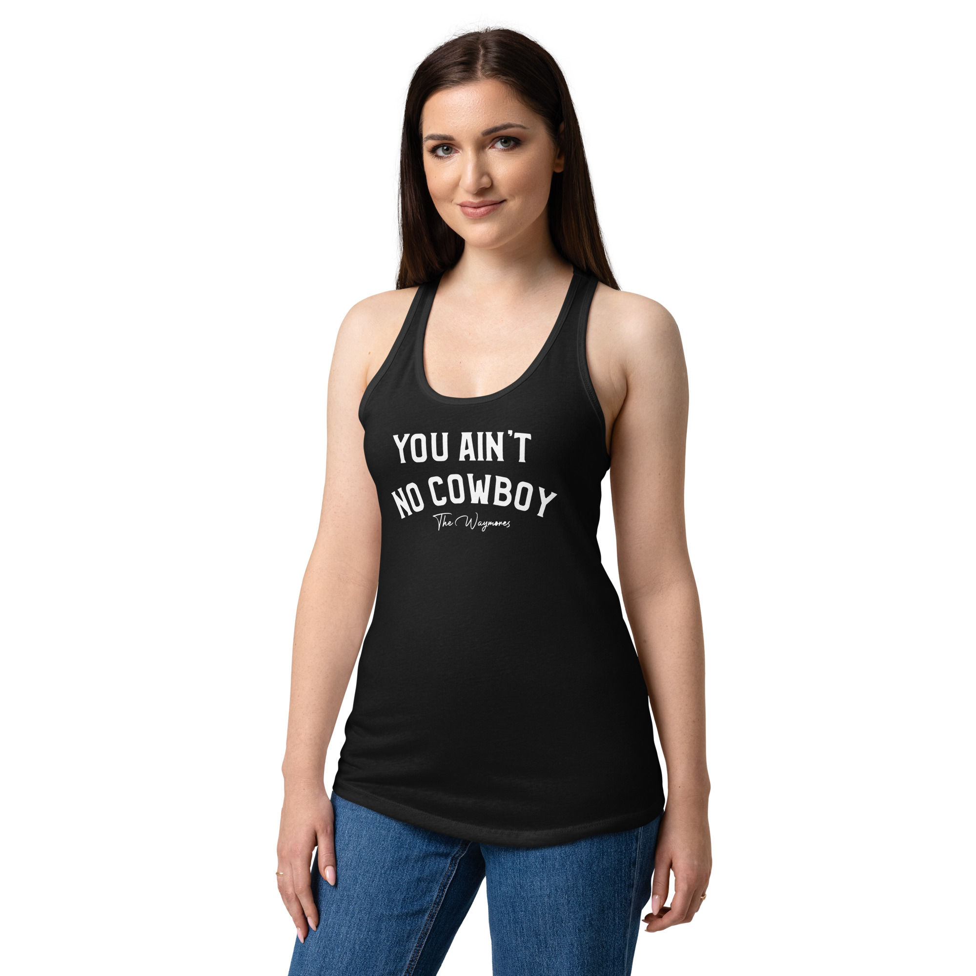 Women’s fitted racerback tank top