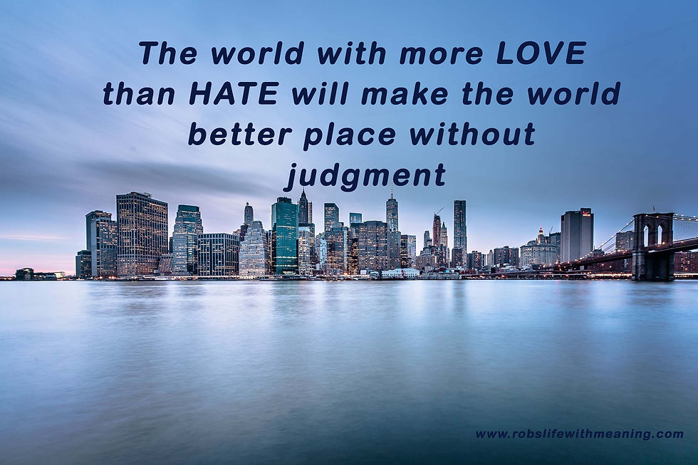 More LOVE than HATE in the world