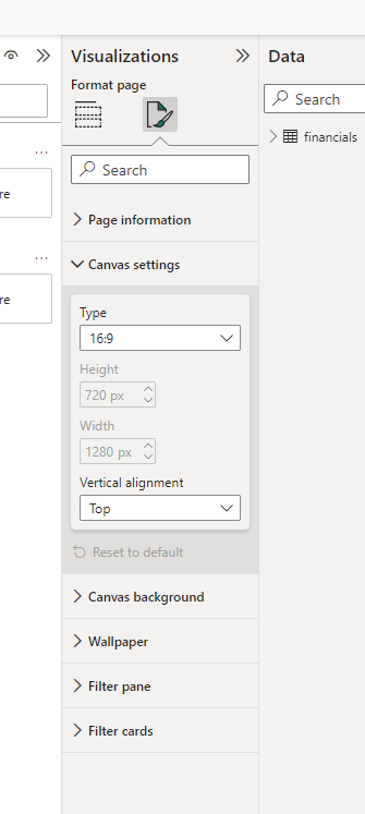 Power BI - Settings