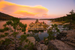 China Island Framed - Orange