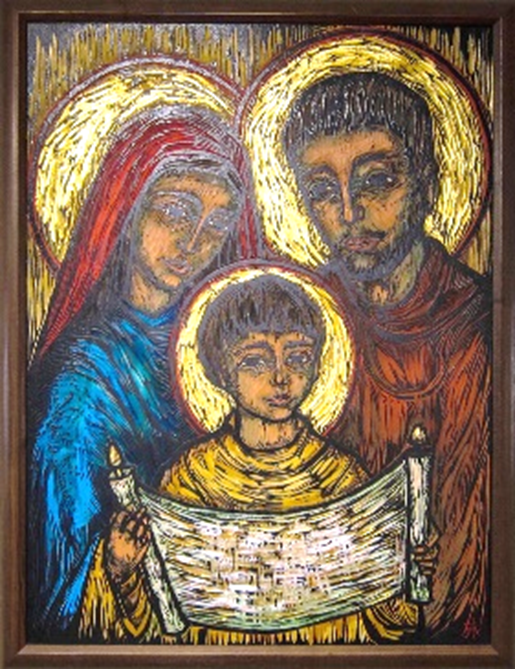 “Holy Family” by Mary Charles McGough, from Art in the Christian Tradition, a project of the Vanderbilt Divinity Library, Nashville, TN