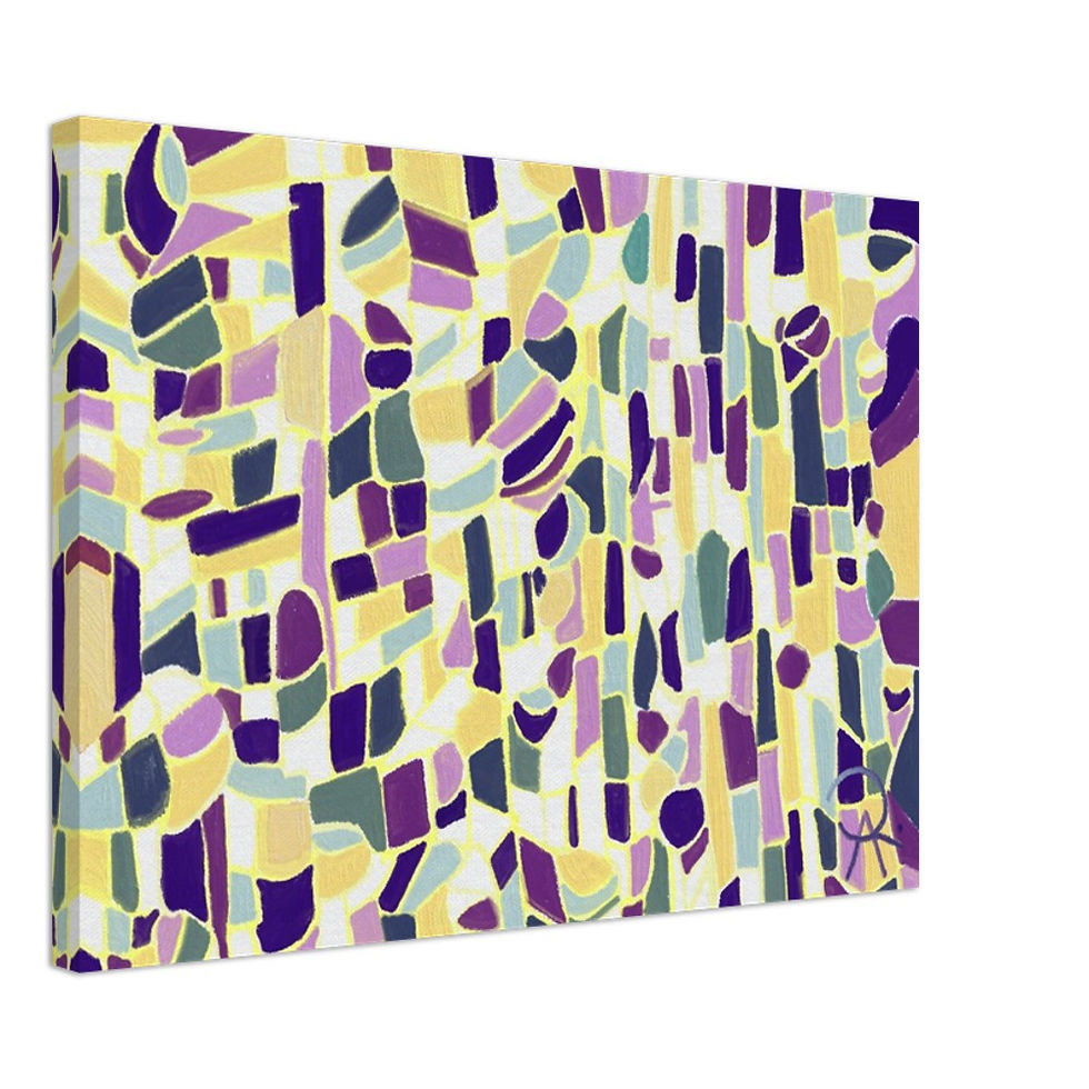 Thumbnail: Cityscape  Digital Oil Painting Canvas Print by Ana Balp