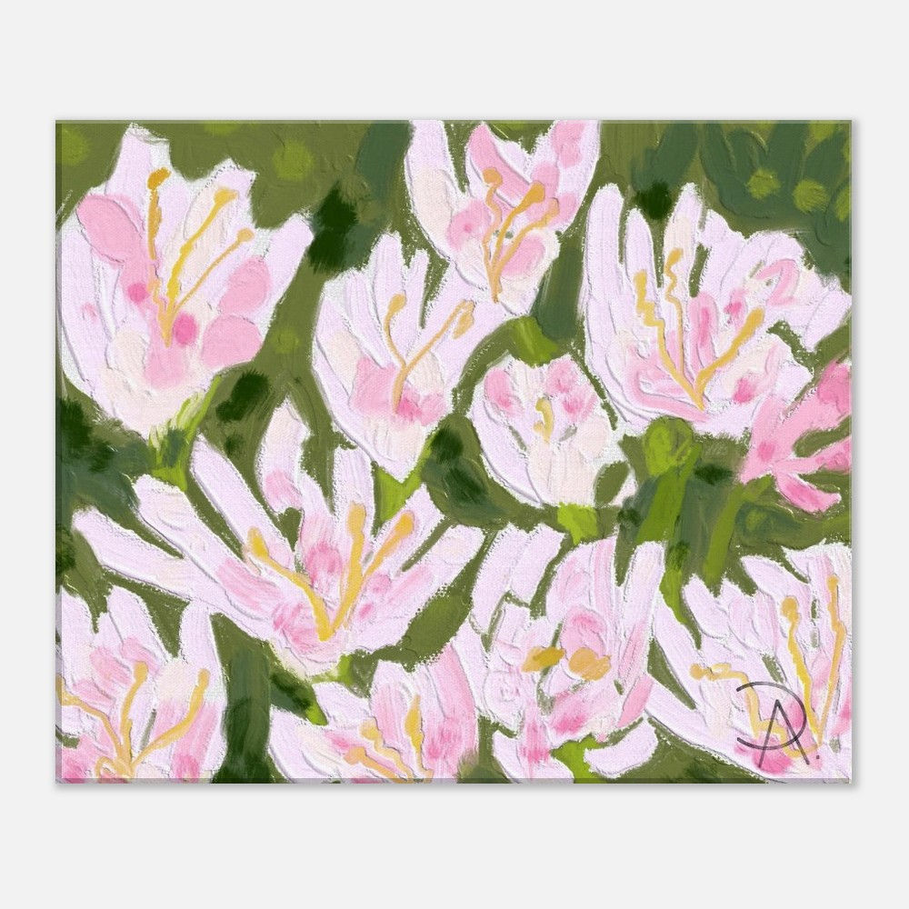 Wildflowers Digital Oil Canvas Print