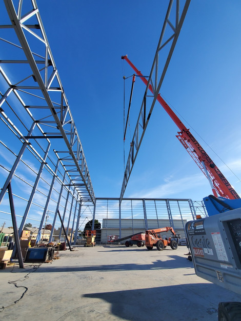 Hollister Airport Truss Install
