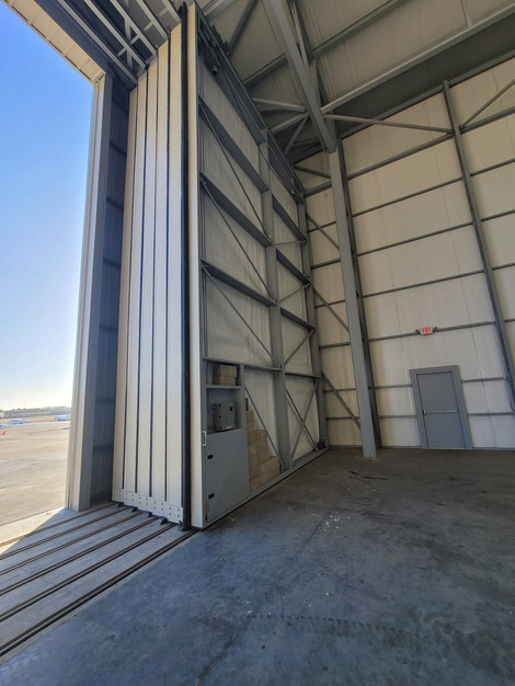 Hollister Airport Hanger Door