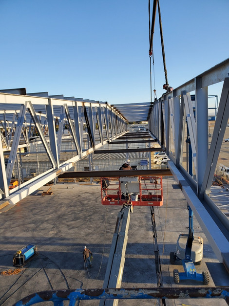 Hollister Airport Truss Install