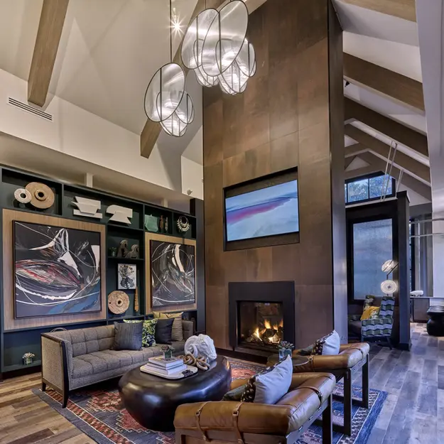 The inside of the clubhouse at the Reserve On Forge in Phoenixville, PA