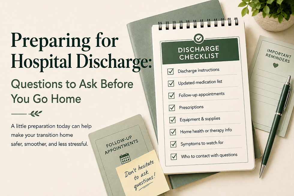 Preparing for Hospital Discharge: Questions to Ask Before You Go Home