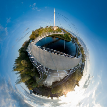 tiny planet at stockingfield junction glasgow