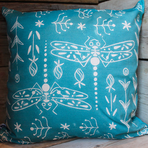 Trollslander Dragonfly Cotton Linen Cushion Cover