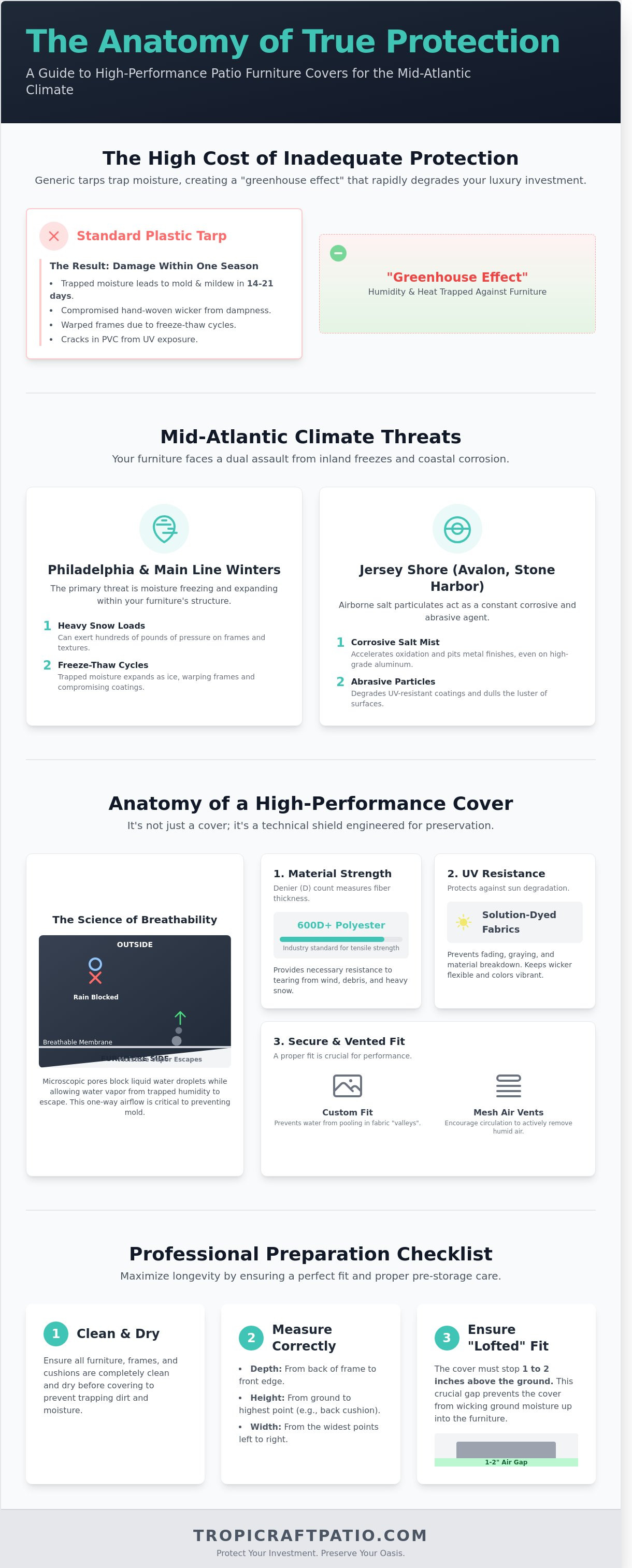 Patio furniture covers