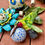Thumbnail: Rubythroat Hummingbird ceramic Garden Totem