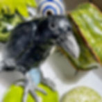 Thumbnail: Crow & Cacti ceramic Garden Totem