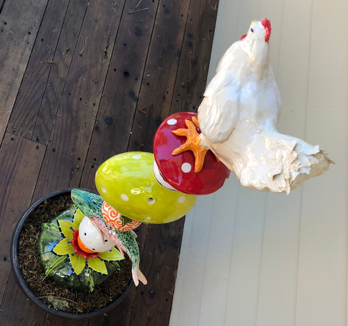 Chicken Totem top view