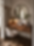 Elegant custom wooden console table with mirror and chair