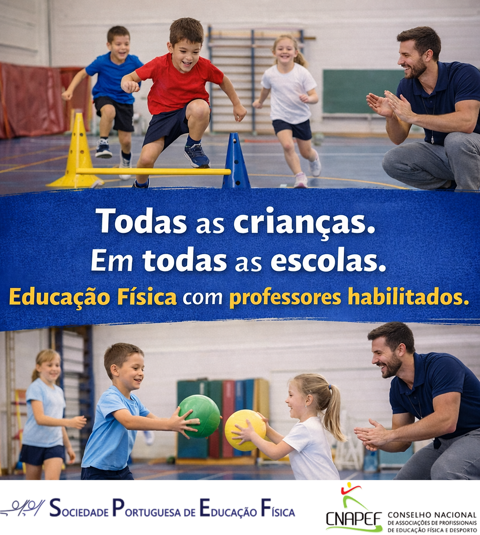 Entidades da educação, do desporto e da comunidade científica convergem em posição conjunta sobre a Educação Física no 1.º Ciclo