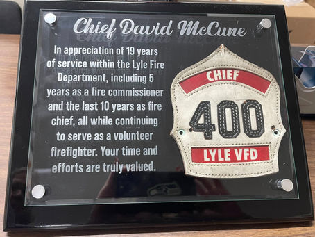 Chief McCune Appreciation