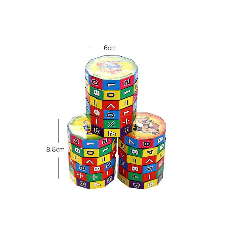 Thumbnail: Montessori Magic Cylinder Mathematics Numbers Cube Arithmetic Toy Kids Math Coun
