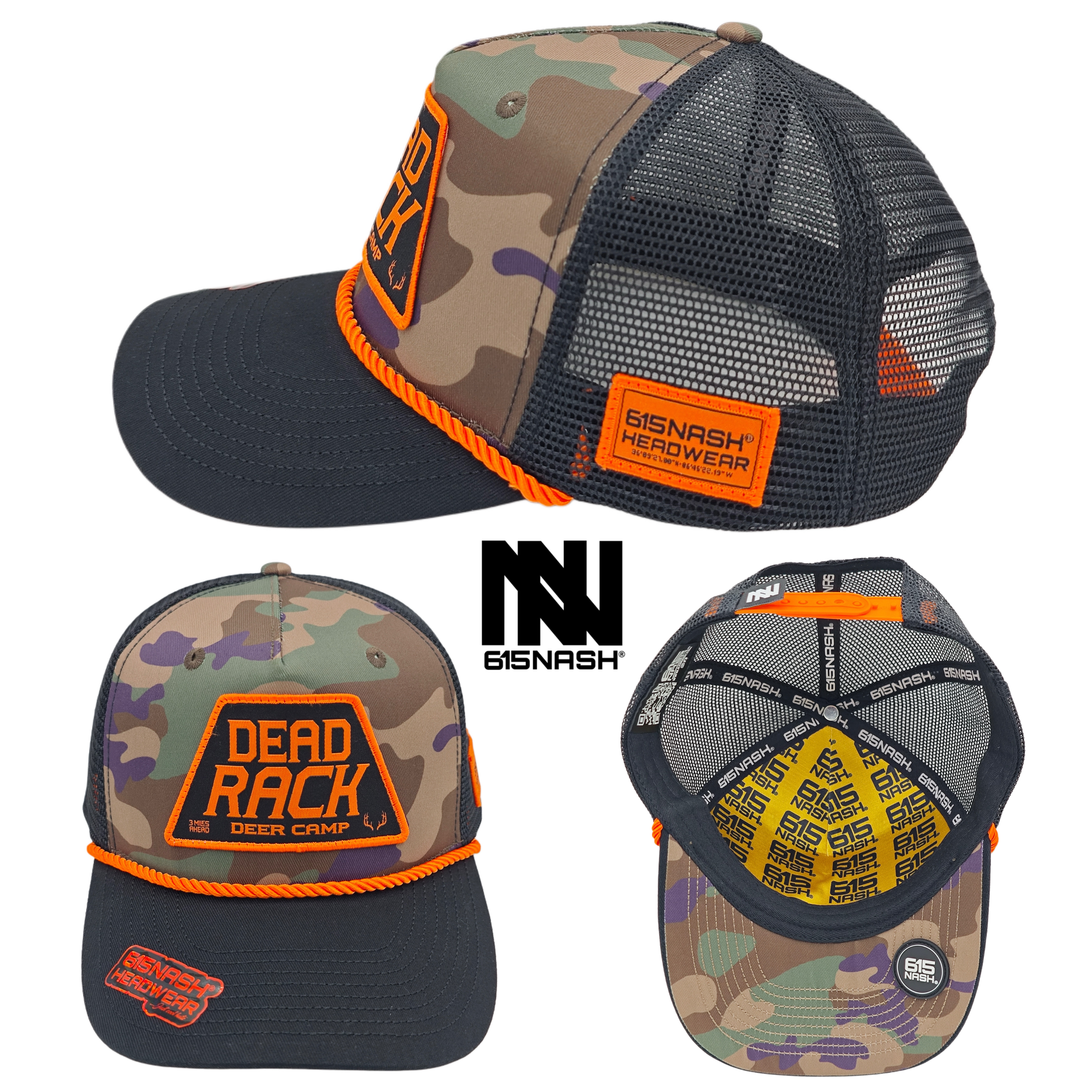 Dead Rack Deer Camp by 615Nash® Headwear