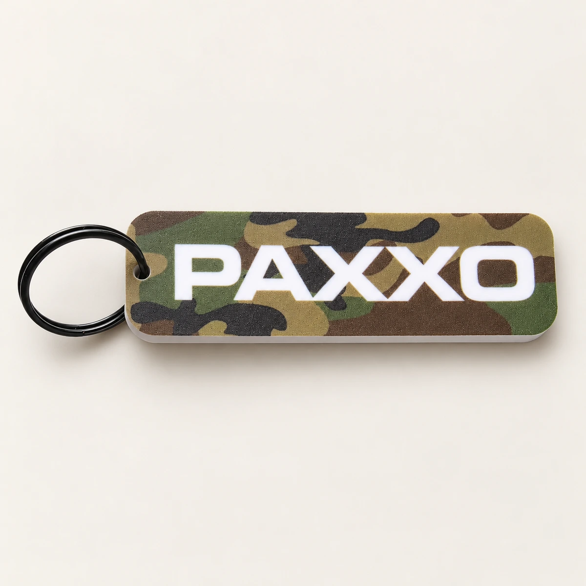 Single-sided rubber keychain sample