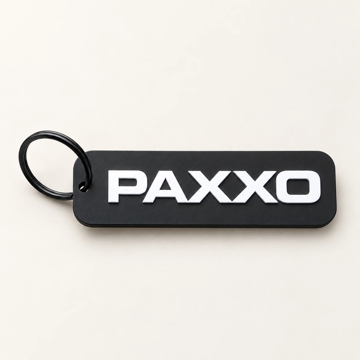 Single-sided rubber keychain sample