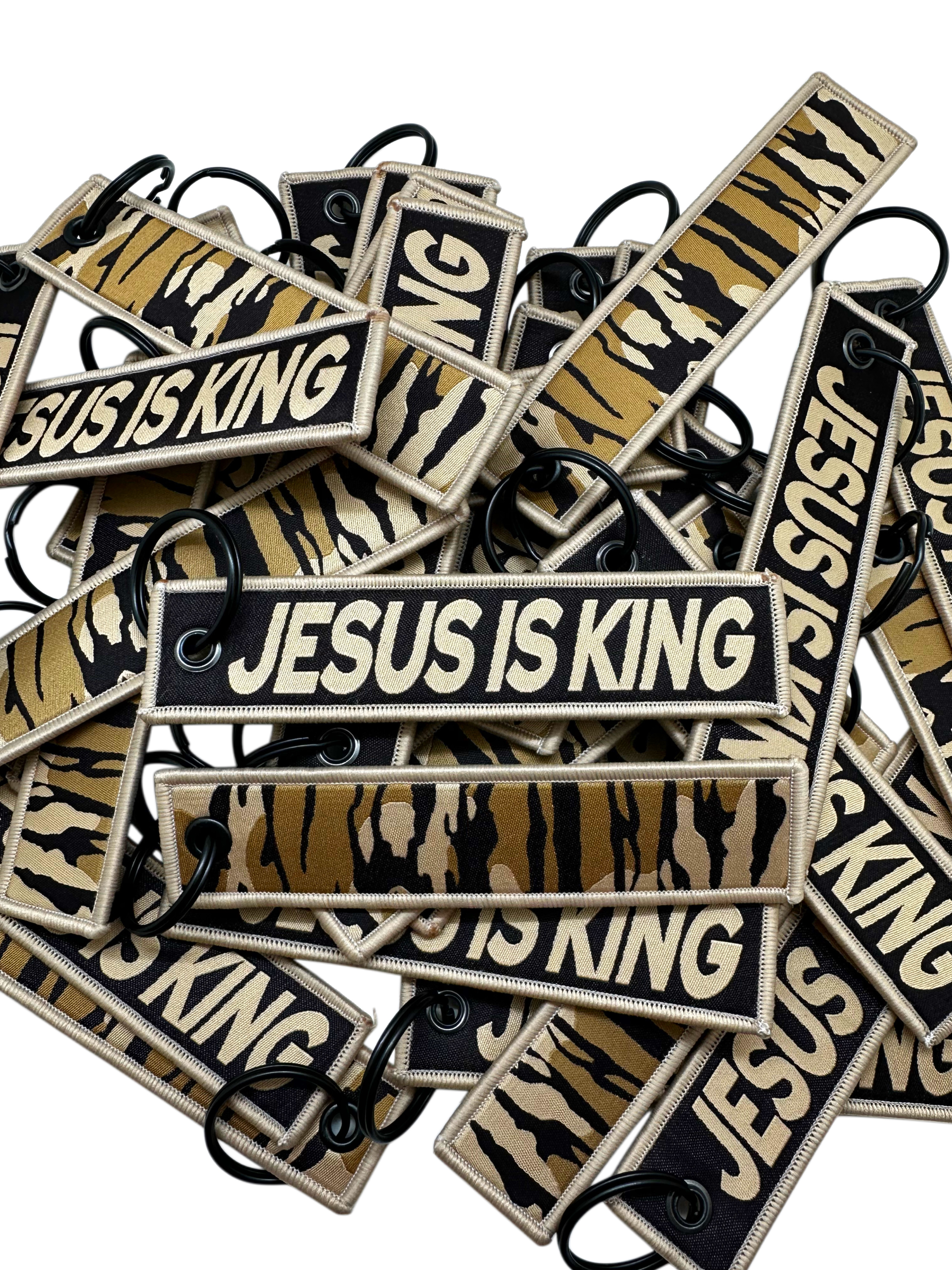 Jesus Is King Keychain