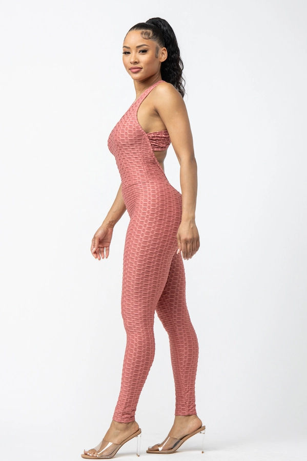 Thumbnail: Sleeveless Cross Back Jumpsuit by Love J