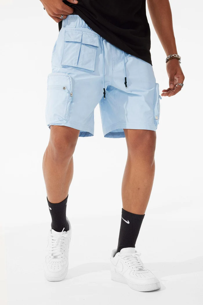 BIG MEN'S RETRO ALTITUDE CARGO SHORTS Sky Blue