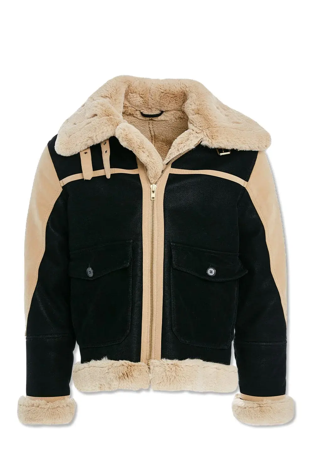 BIG MEN'S VIENNA BOMBER JACKET (Black Coffee)