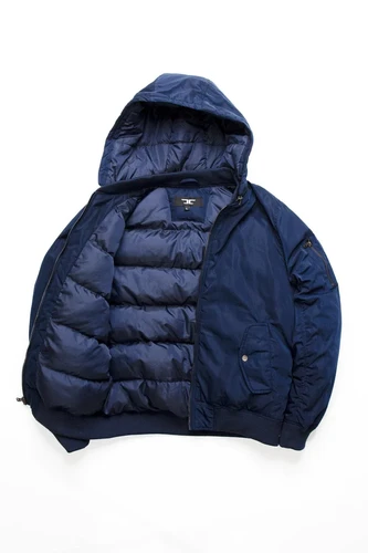SQUADRON HOODED BOMBER JACKET (NAVY) | Urban Stylez SQUADRON HOODED BOMBER JACKET (NAVY) | Urban Stylez
