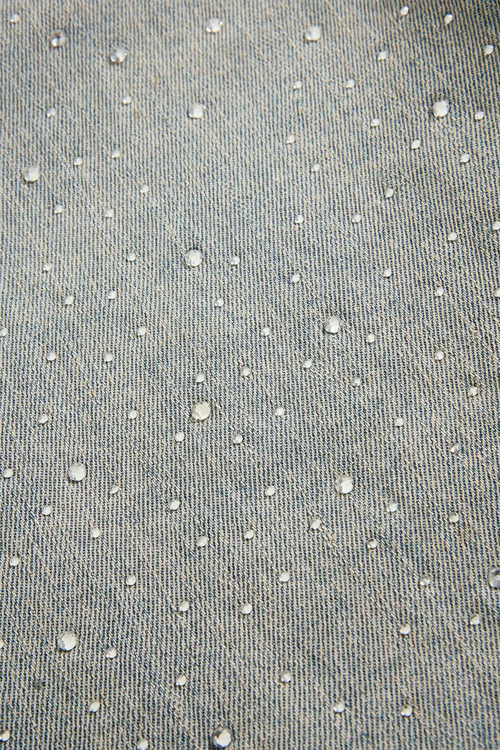 Miniatura: OG - Radiant Denim Shorts with Crystals