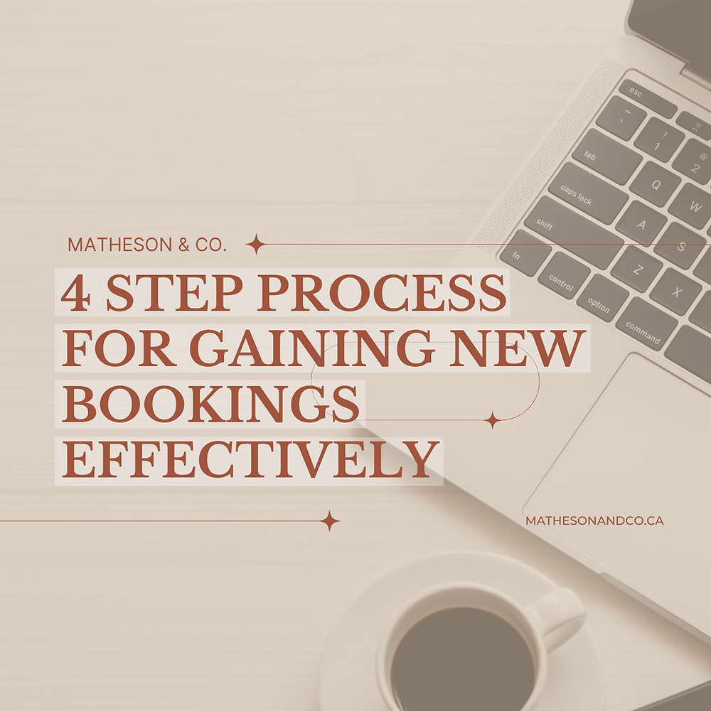 4 Step Process For Gaining New Bookings Effectively