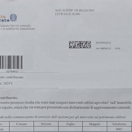 Superbonus e mancato aggiornamento della rendita catastale: arrivate le prime lettere dell'Agenzia delle Entrate ai contribuenti inadempienti