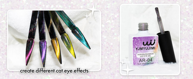 Miniatura: Gel occhi di gatto Aurora Rainbow YUJIMI