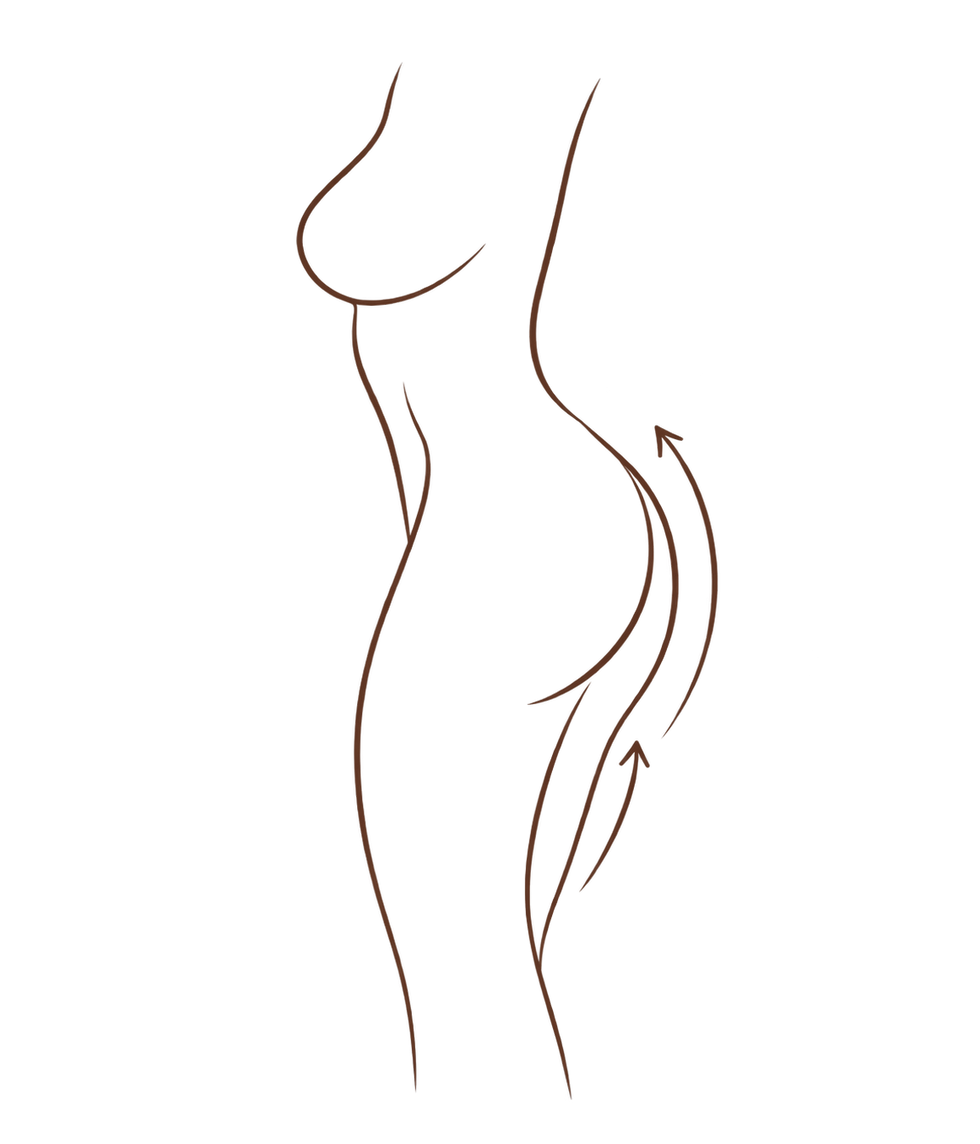 Silhouette féminine et effet liftant, soins du corps Dunkerque.