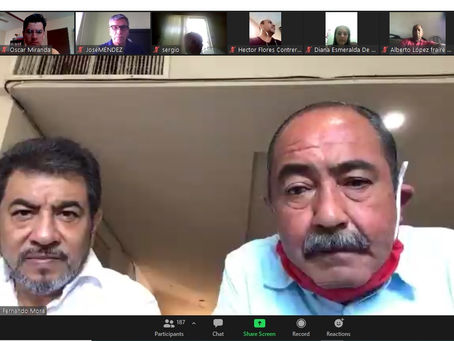 Se realiza reunión virtual para checar detalles de acondicionamiento de las escuelas