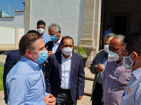 Se realiza reunión de trabajo con el gobernador Dr. José Rosas Aispuro Torres