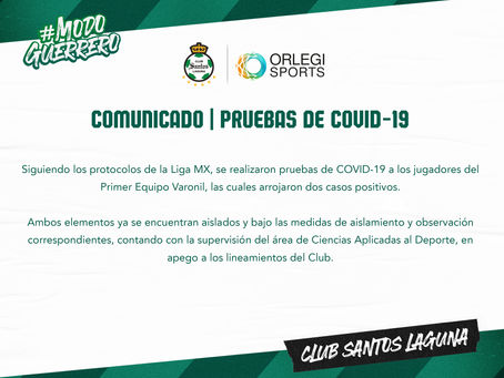 COMUNICADO PRUEBAS DE COVID-19