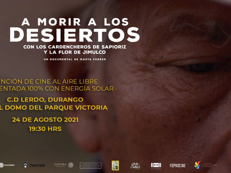 INVITA ARTE Y CULTURA A LA FUNCIÓN DE CINE AL AIRE LIBRE EN EL PARQUE VICTORIA
