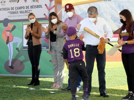 Entrega MARS campo de beisbol para niñas, niños y jóvenes de Arteaga