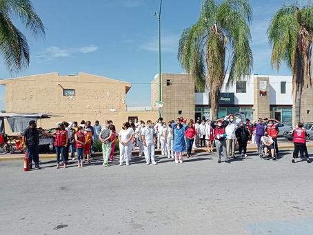 CON ÉXITO SE REALIZÓ SIMULACRO DE SISMO EN HOSPITAL ISSSTE DE CIUDAD LERDO