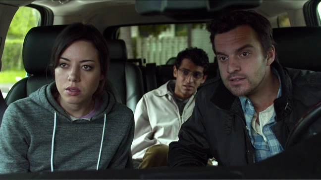 Jake Johnson, Karen Soni and Aubrey Plaza in Safety Not Guaranteed