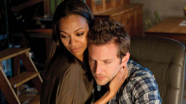 Bradley Cooper and Zoe Saldana in The Words