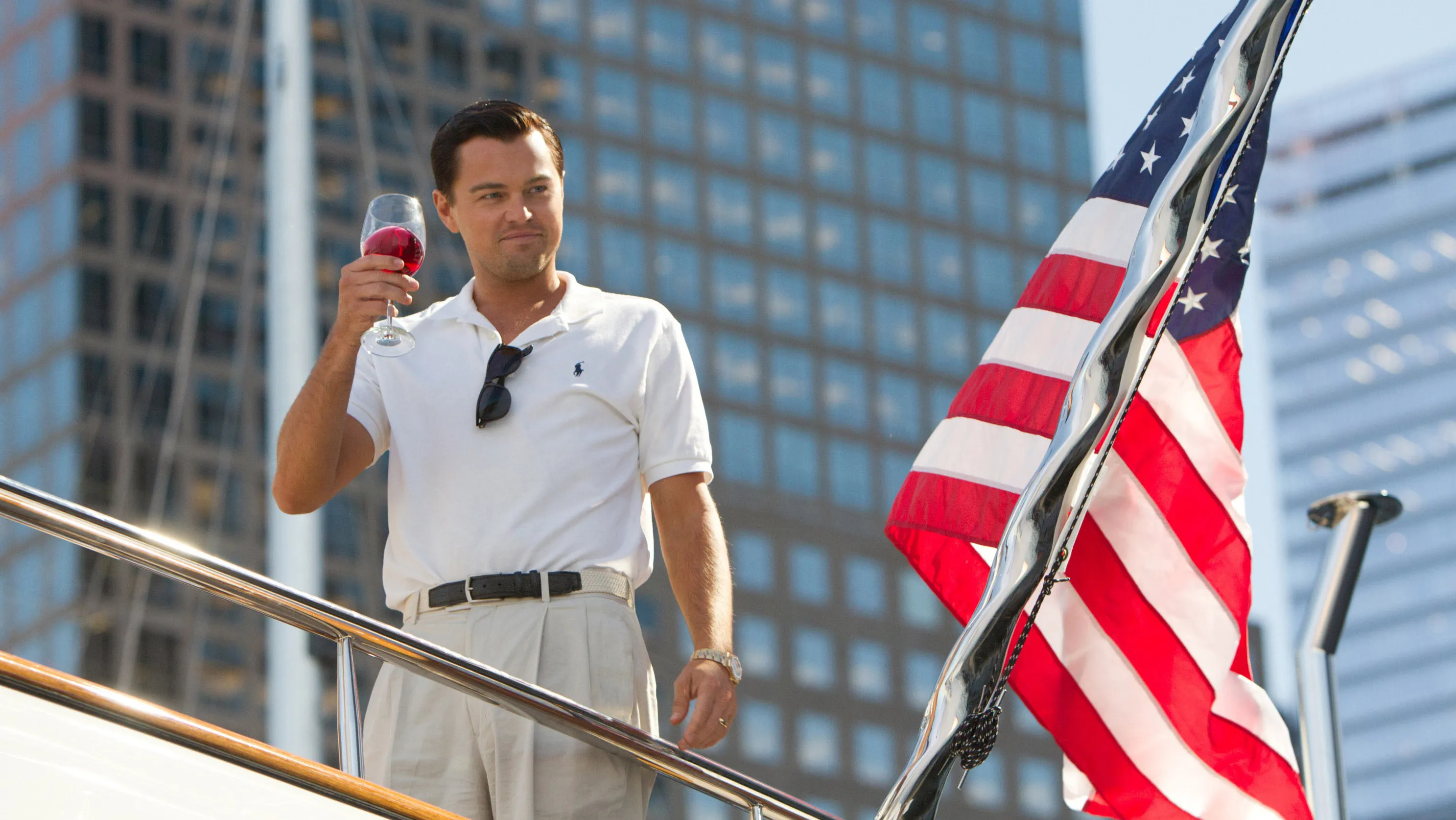 Leonardo DiCaprio in The Wolf of Wall Street