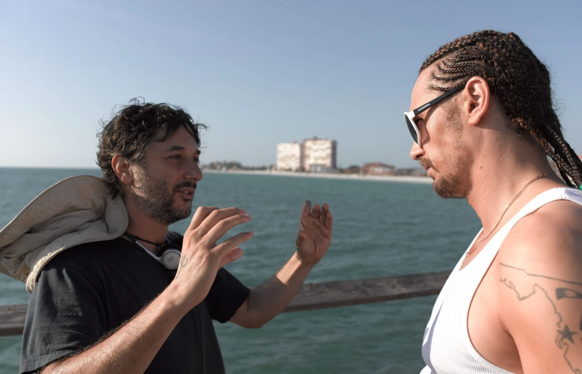 Harmony Korine directing James Franco in Spring Breakers