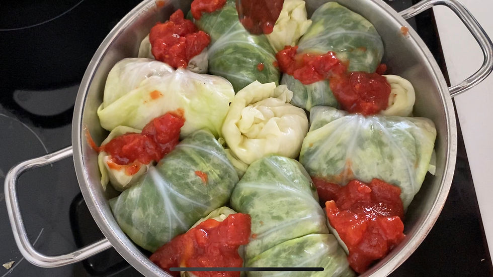 כרוב ממולא, טבעוני ודל קלוריות. צילום: אנה בוזנח
