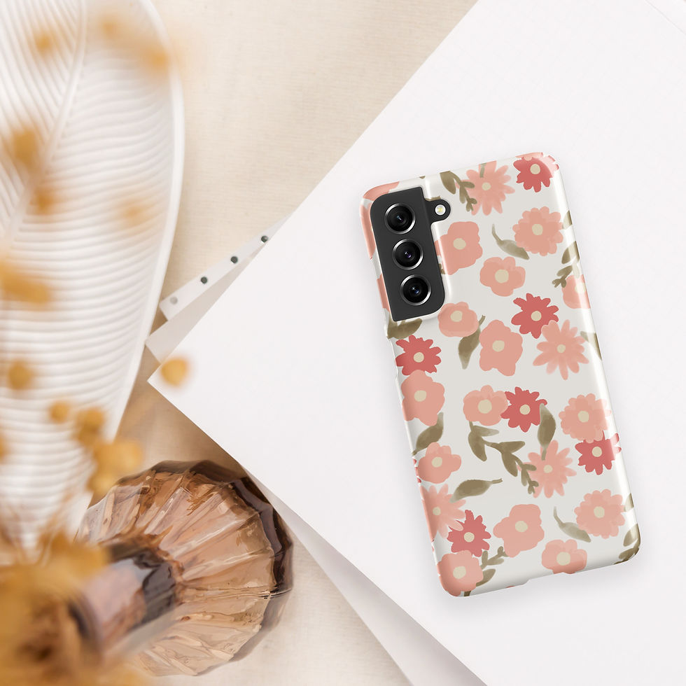 Thumbnail: Watercolor Flowers Samsung Snap Case Pastel